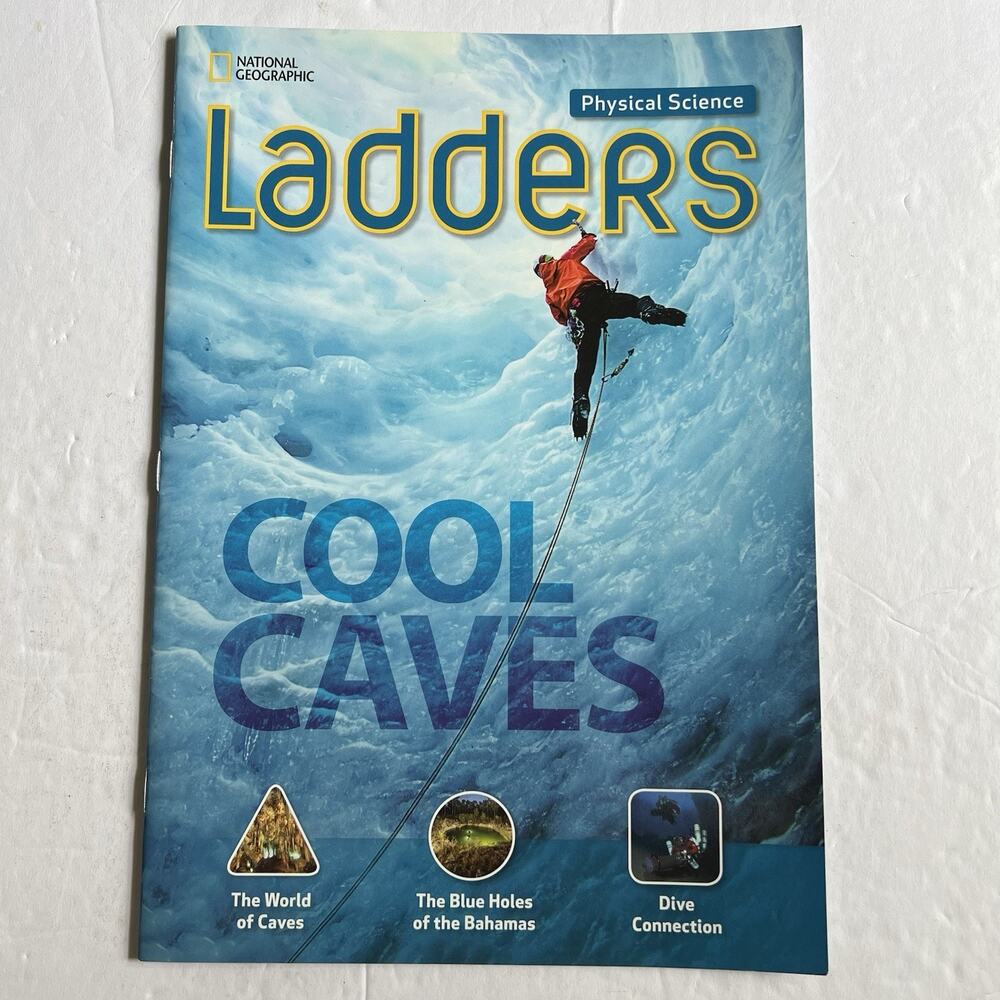 National Geographic Physical Science Ladders Cool Caves Paperback Book
